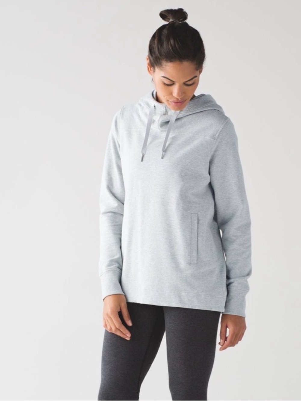 Lululemon Split Pullover Heathered Light Grey / Seal Grey 4
